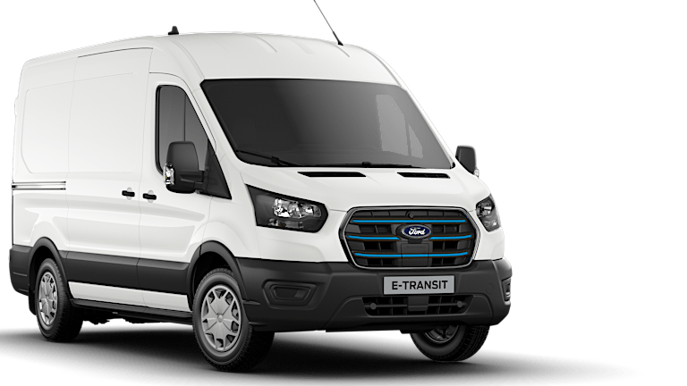 Ford E-Transit utvendig forfra