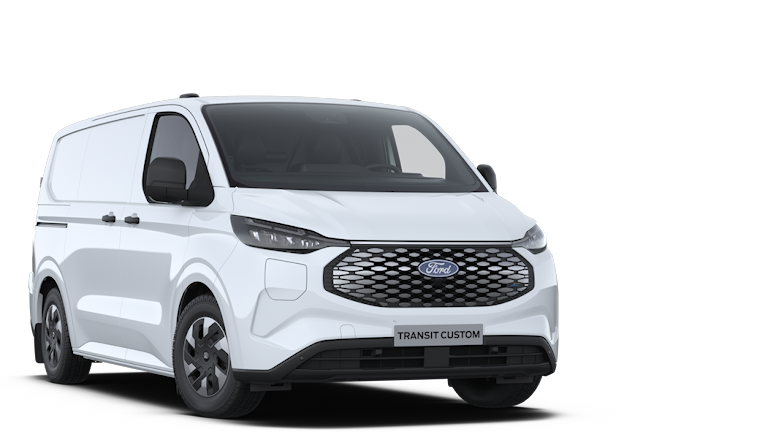 E-Transit Custom white