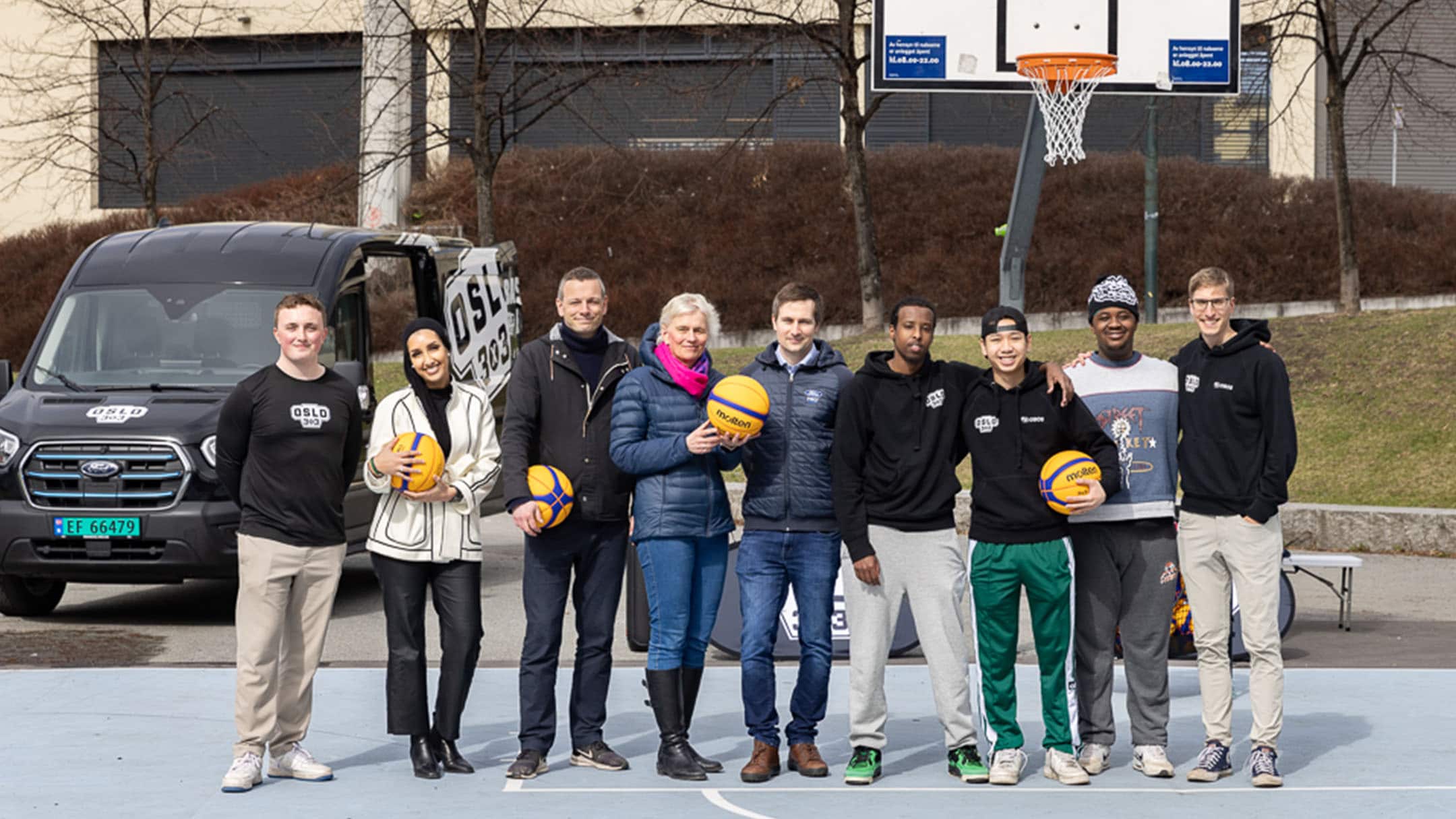 E-Transit blir basketbil 