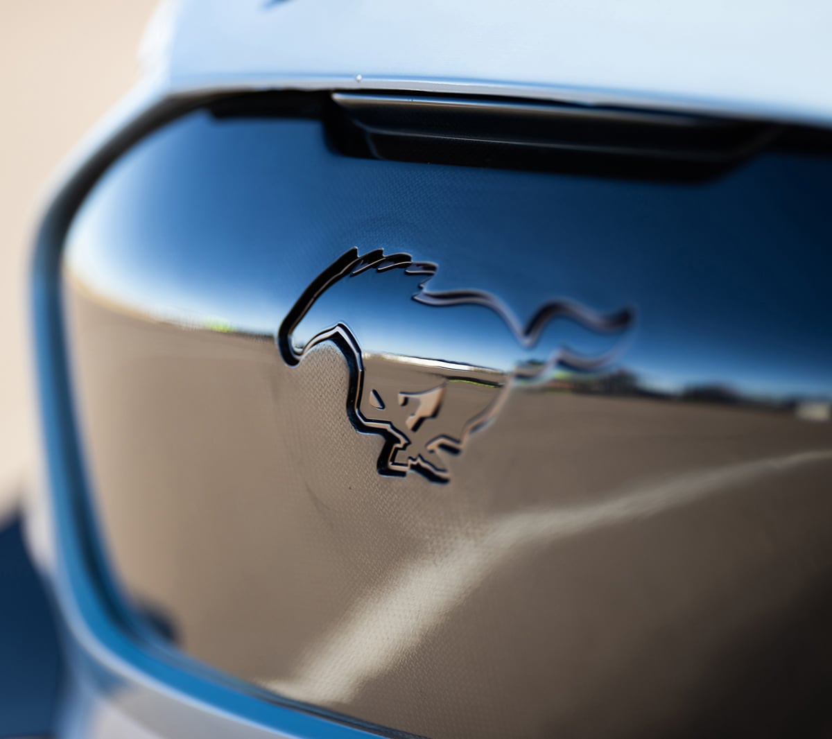 Mustang Mach-E 1400 front mask logo view