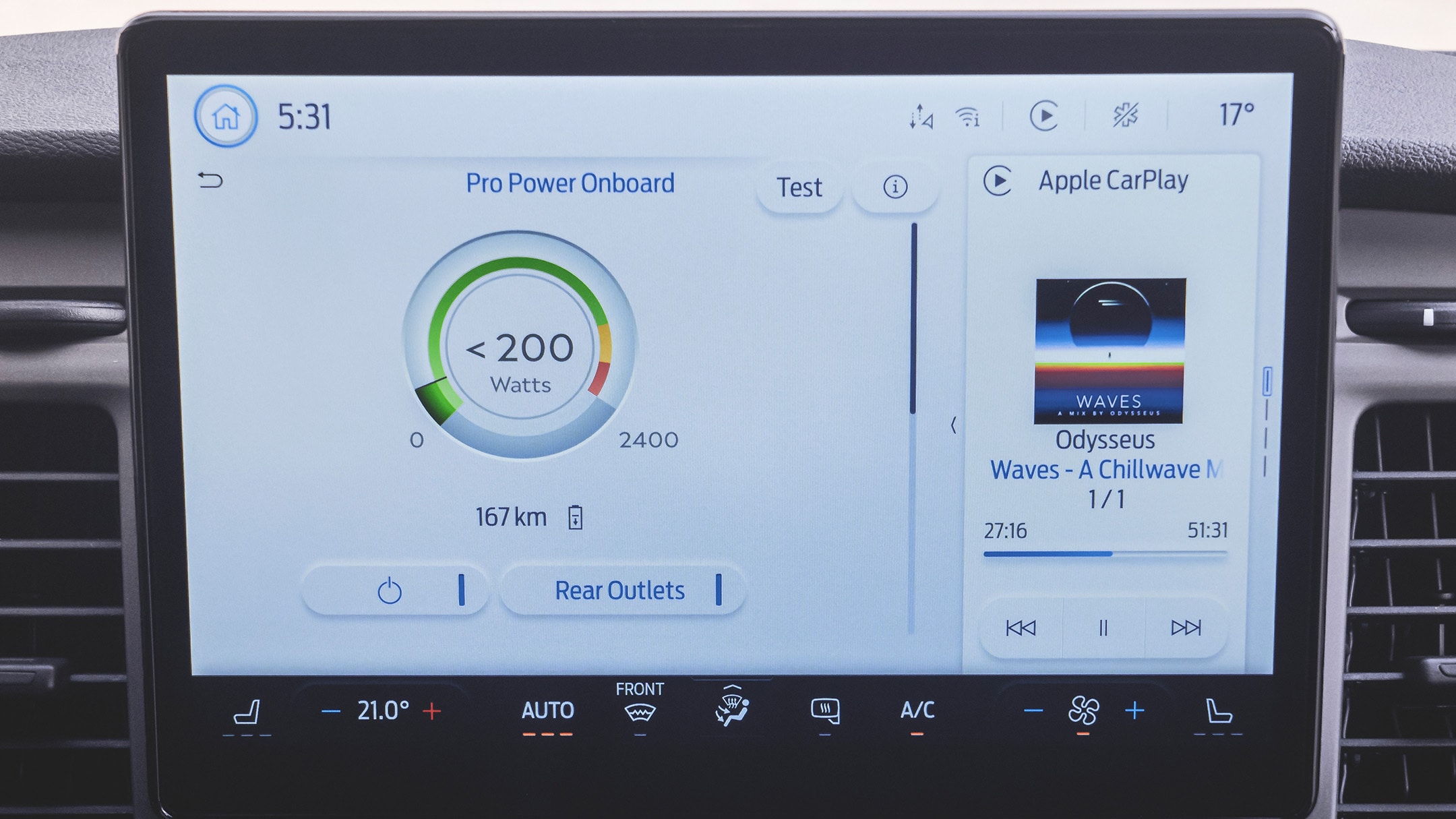 Ford Transit 100% Electric Side View