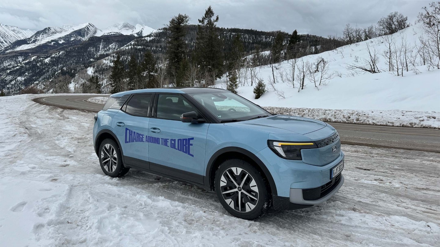 Navigerer iskledde veier langs Coloradoelven og Rocky Mountains