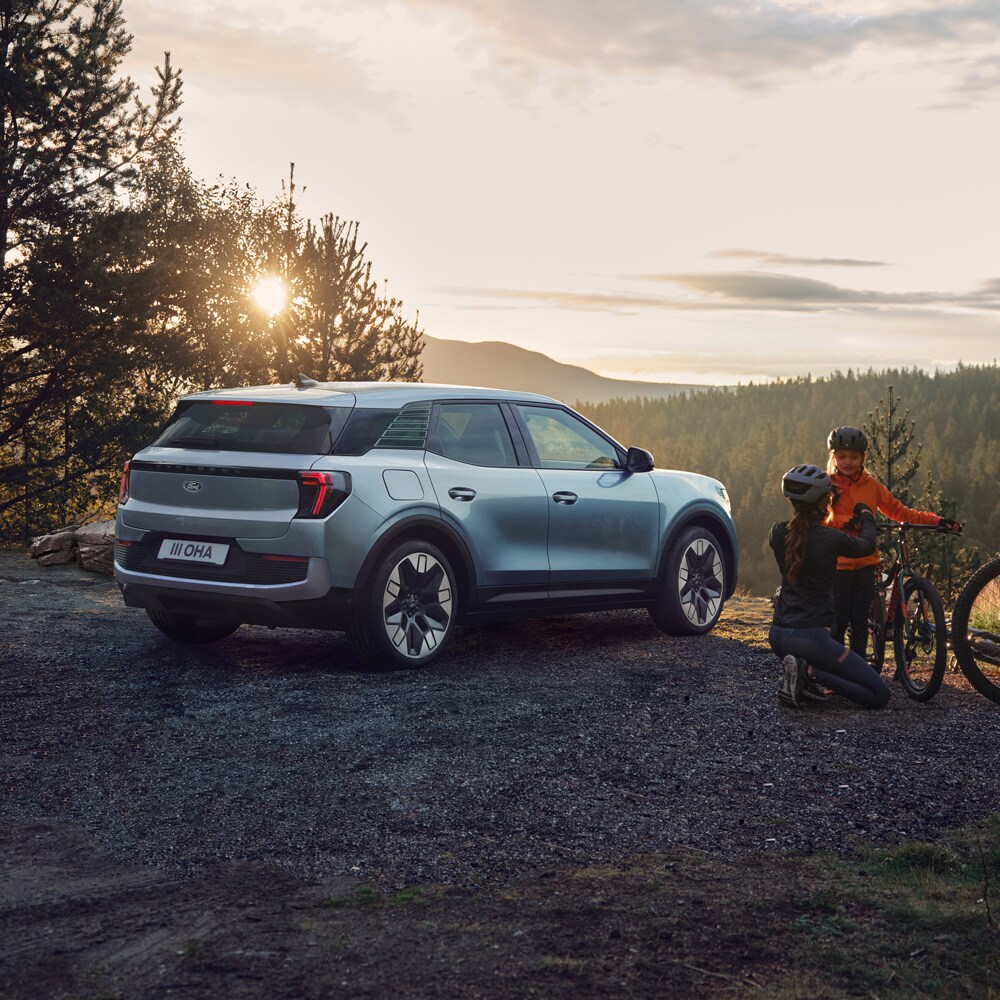 New All-Electric Ford Explorer aerial view
