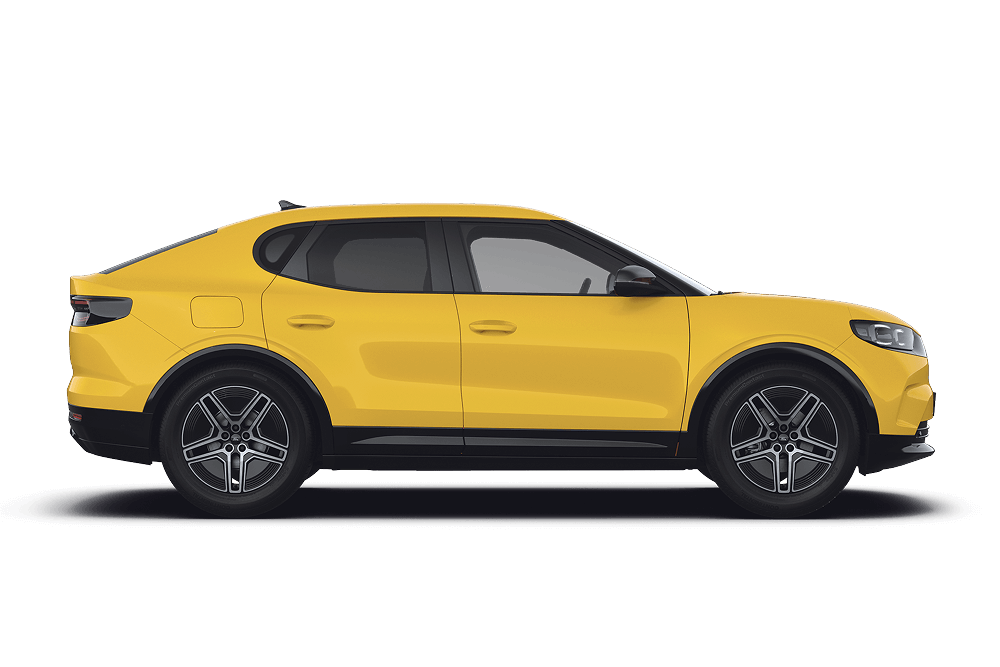 Sideprofil av en Ford Capri