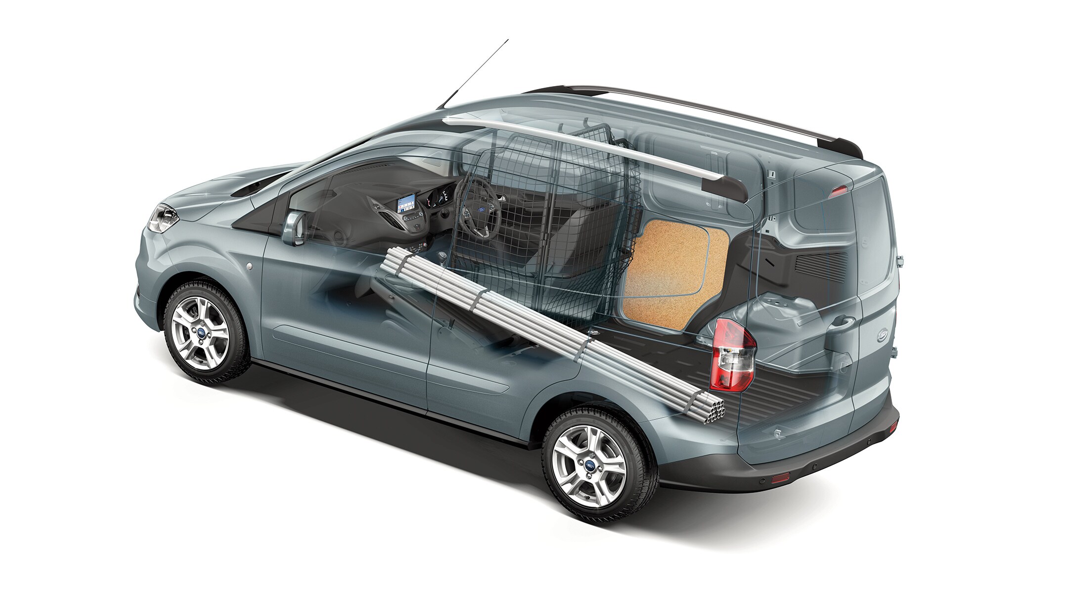Ford Transit Courier loadspace