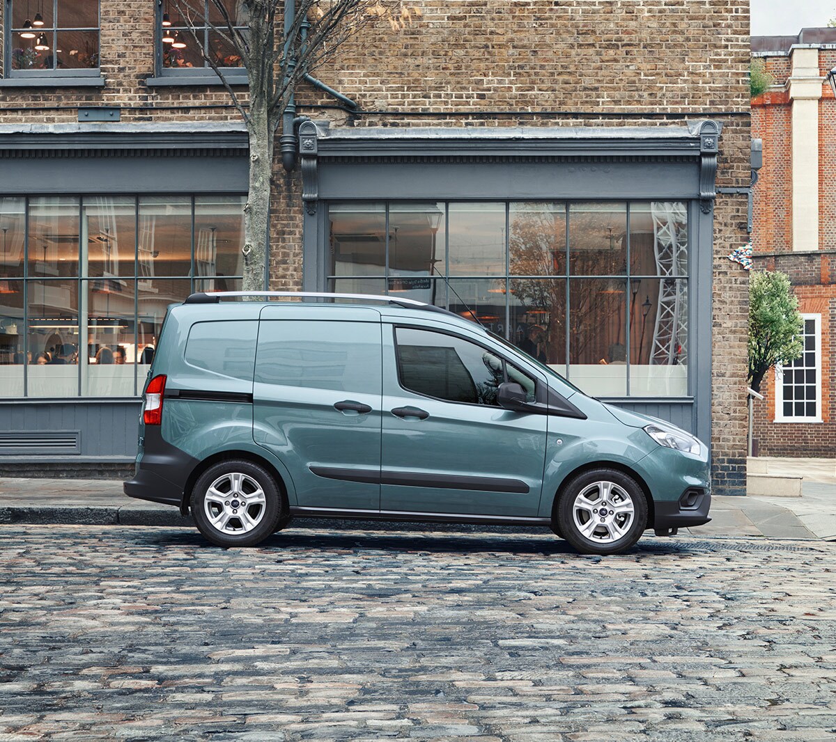 New Ford Transit Courier parked side view