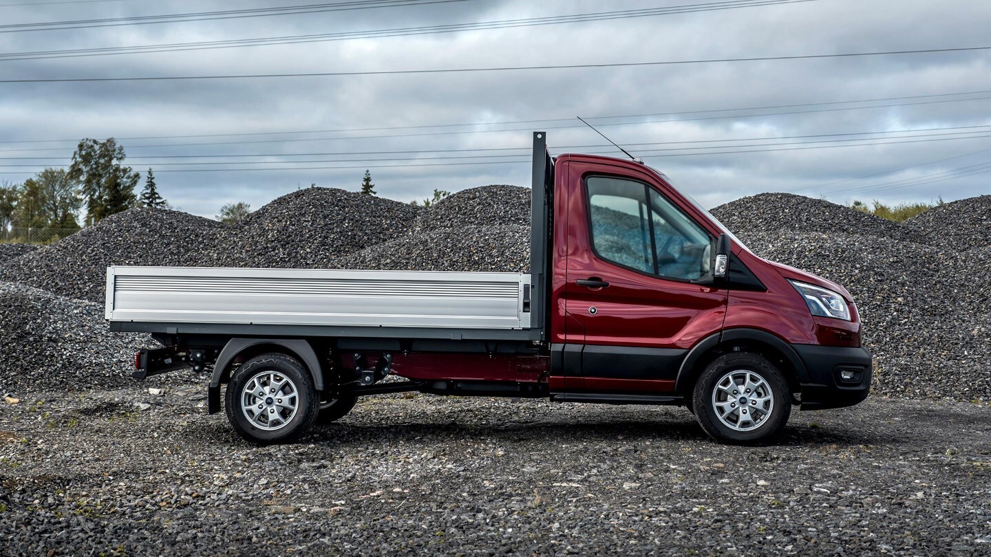 New Ford Transit Chassis Cab headlight close up