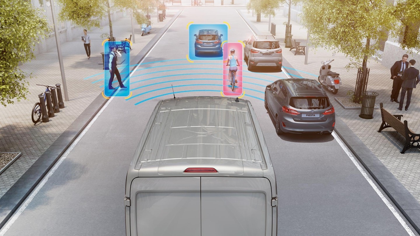 Pre-collision assist demonstrative graphic