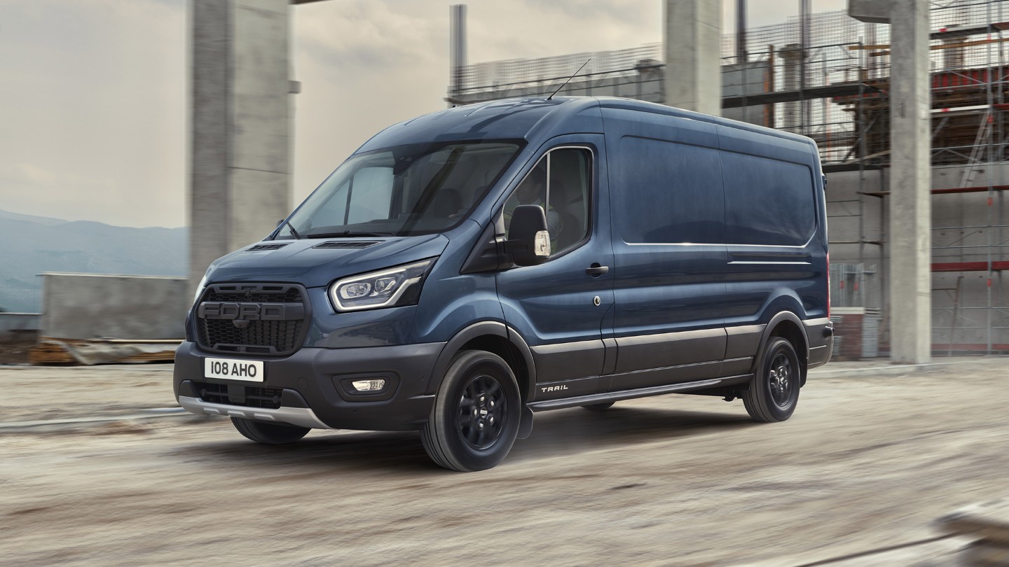 Ford Transit Van interior view with power steering graphic