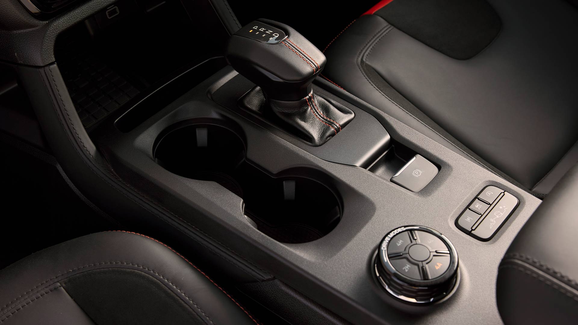 Ford Ranger Raptor senterkonsoll med valg av kjøremodus