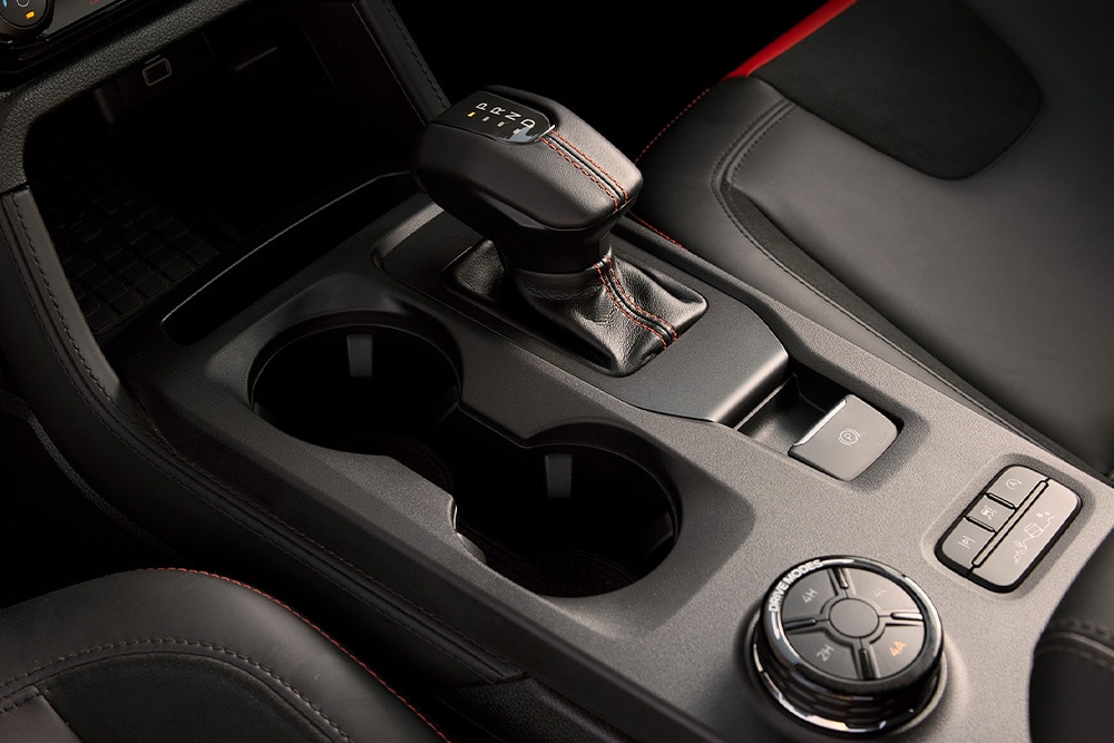 Ford Ranger Raptor senterkonsoll med valg av kjøremodus