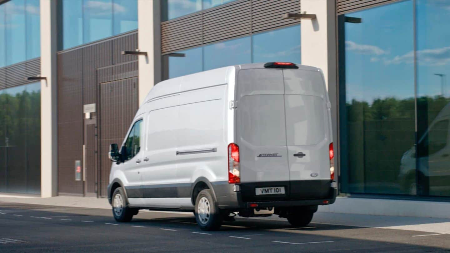 All-New Ford E-Transit parked on city road