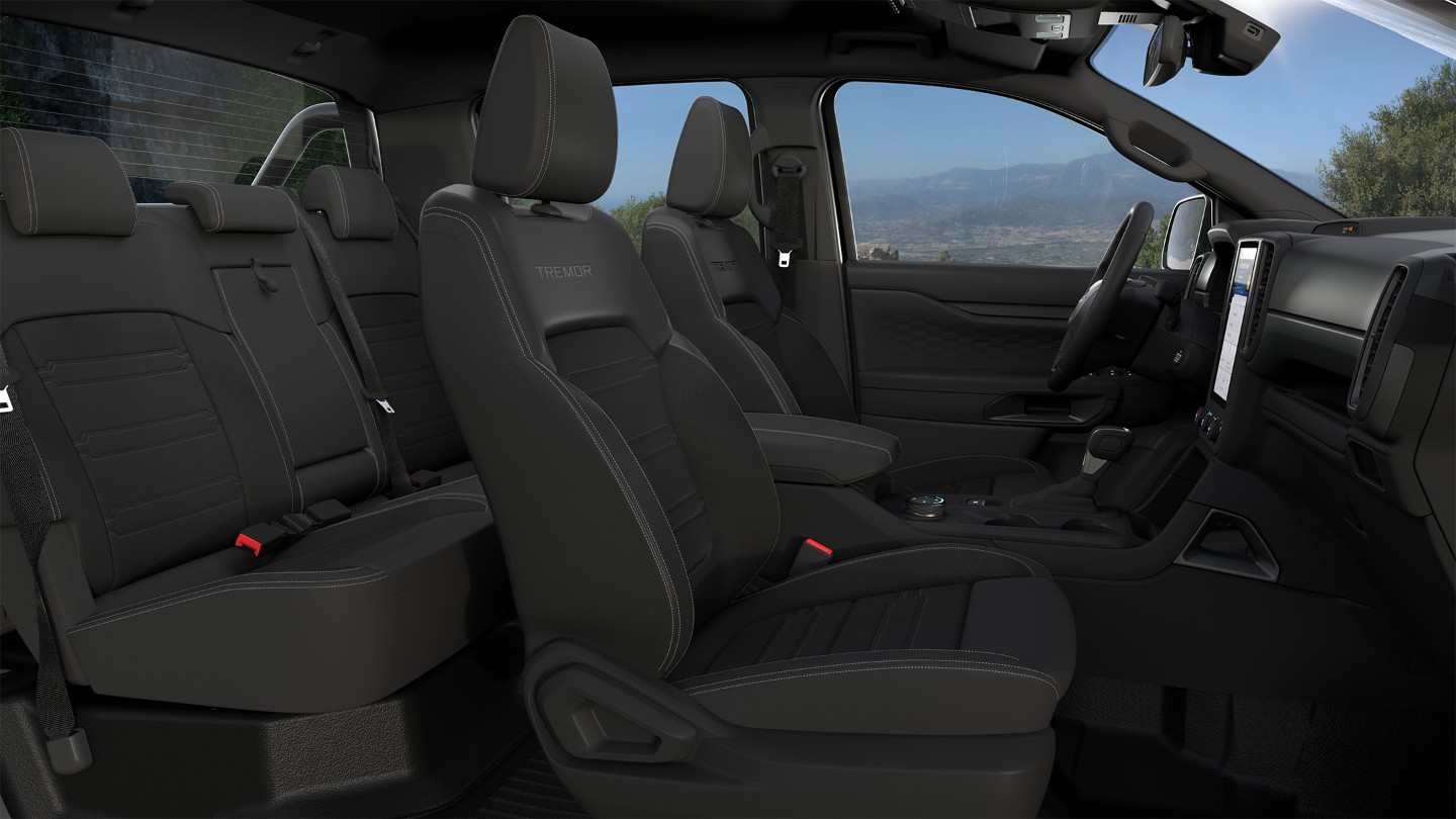 All-New Ranger in Carbonized Grey front seats