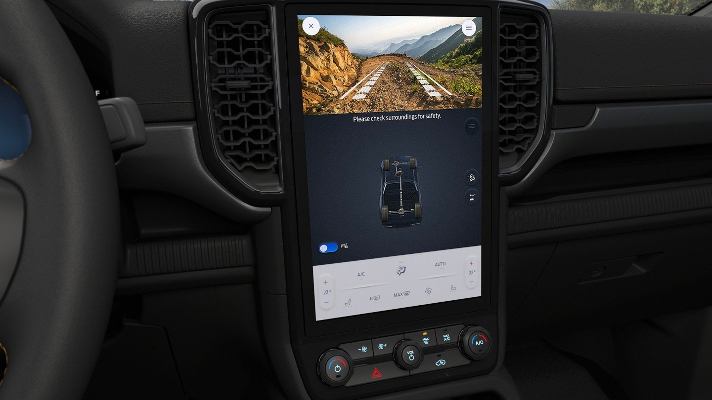 SYNC4 med 12” touchskjerm Ranger Wildtrak X