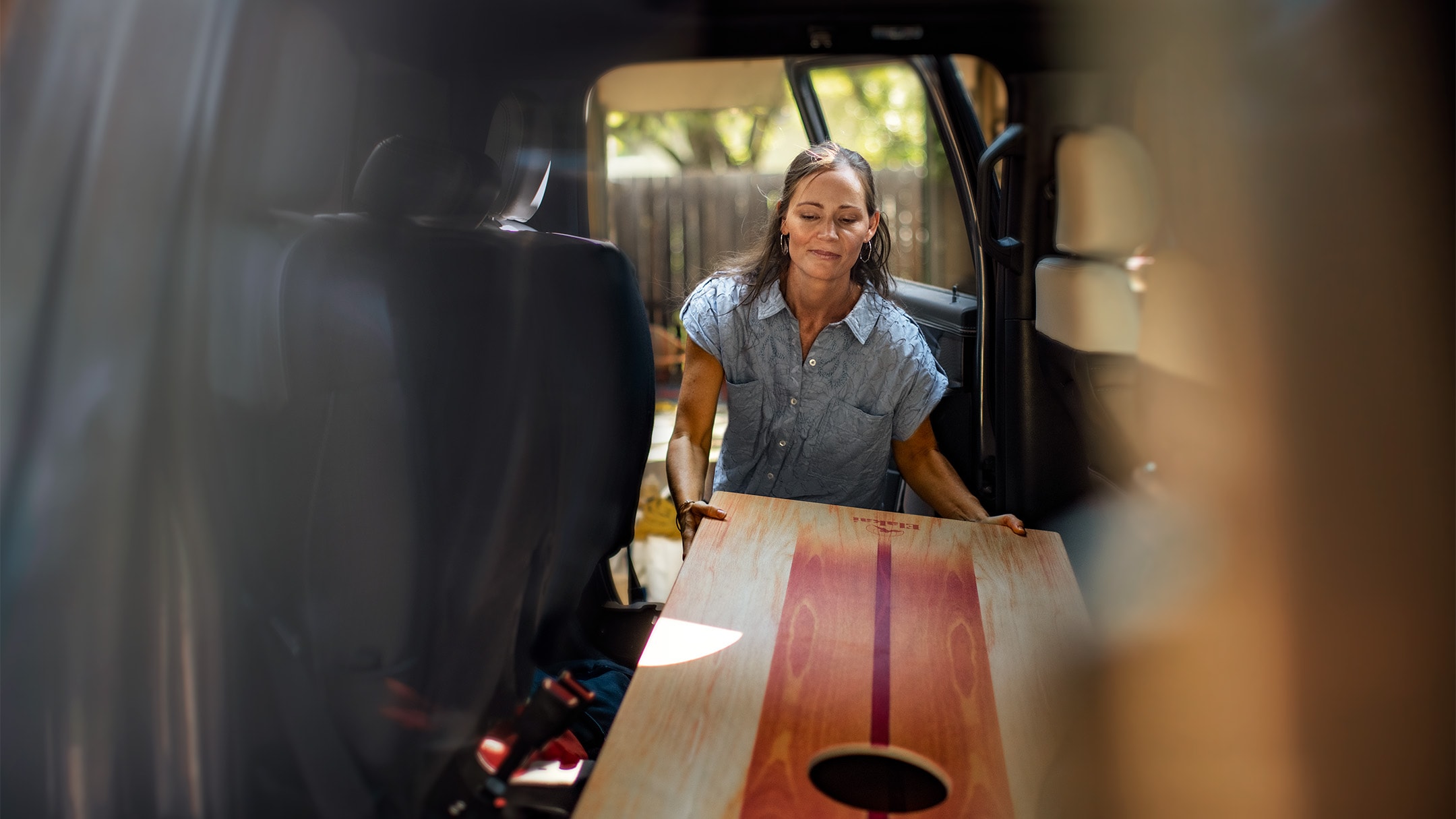 Ford F-150 Lightning gear storage