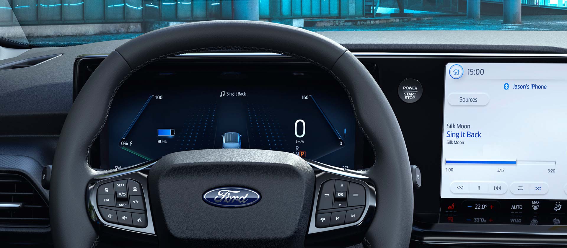 Ford E-Transit Courier Digitalt Display