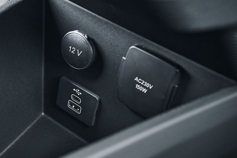 Ford E-Transit Courier USB-porter