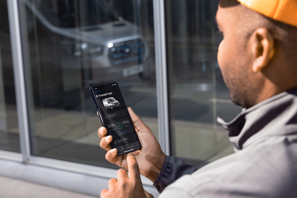 FordPass Pro-app på mobil