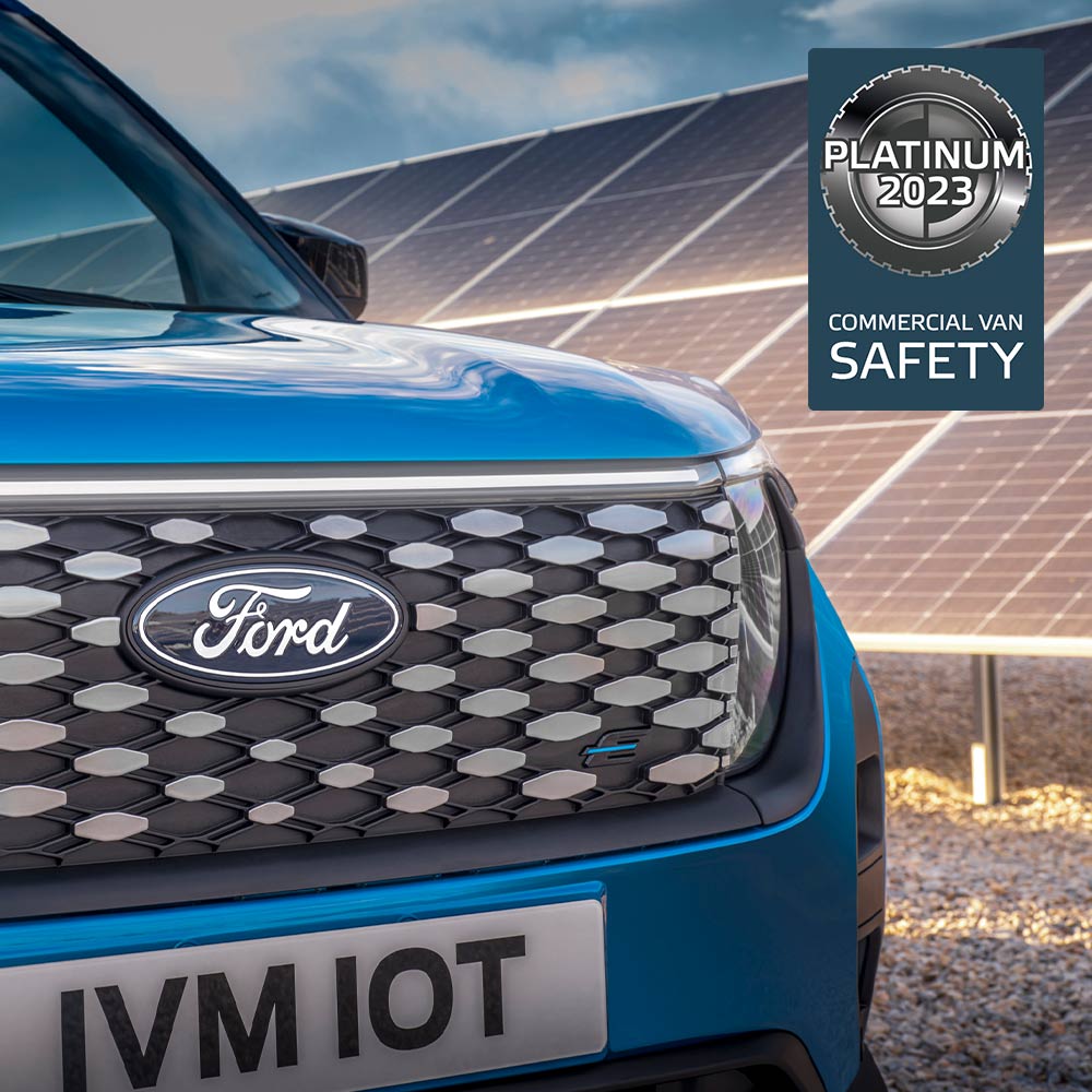 Ford E-Transit Courier Front Grill og Merke, Blå