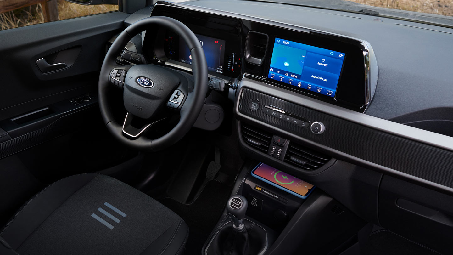 Ny Ford Transit Courier SYNC-4-skjerm på