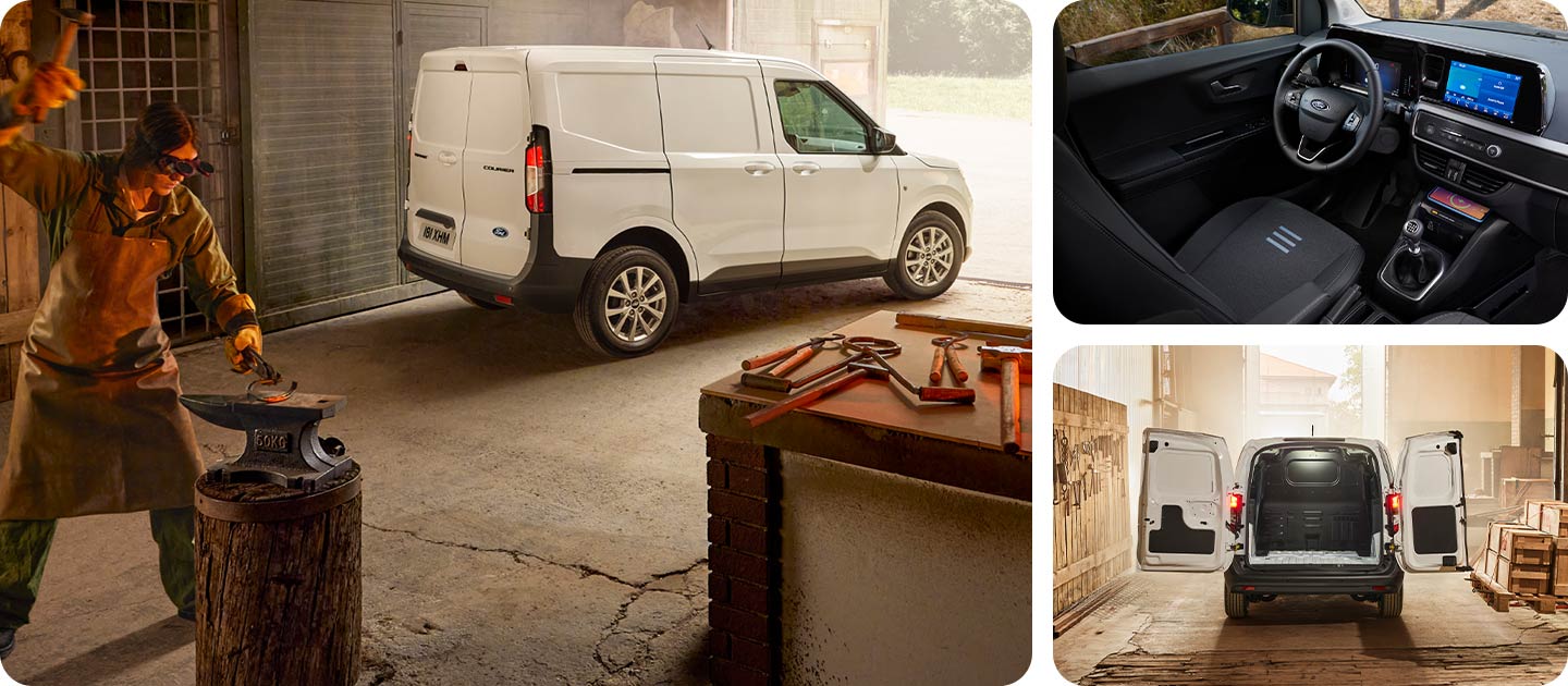 Grafikkkollasje for Ford Transit Courier varebil